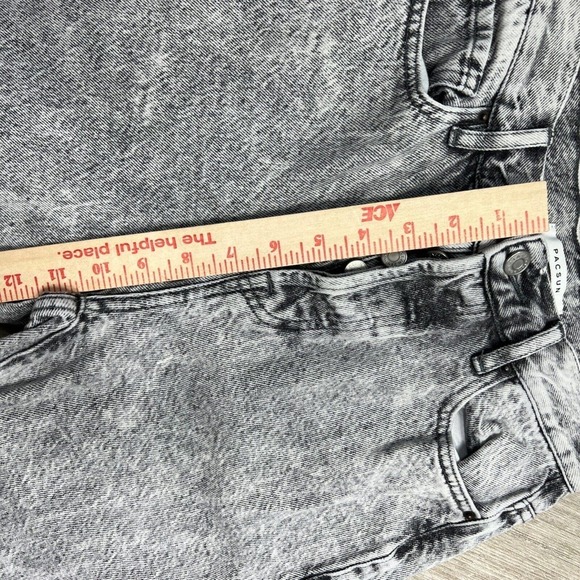 Pacsun Jeans Women's High Rise Straight 100% Cotton Acid Wash Button Fly 25 - Picture 7 of 9